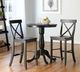 John Thomas Furniture® Simply Linen Pedestal Dining Room High Table and Chairs Set-0