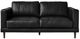 Elements International Hampton Fiero Black Loveseat-1