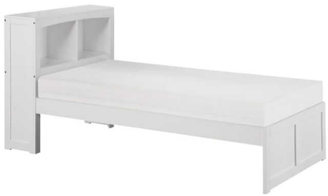 Homelegance® Galen White Twin Bookcase Bed-0