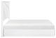 Homelegance® Orlo High Gloss White California King Panel Bed-4