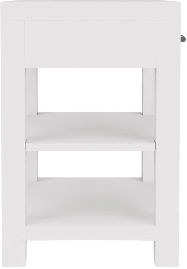 Riverside Furniture Rosalie White Caps 1-Drawer Nightstand-3