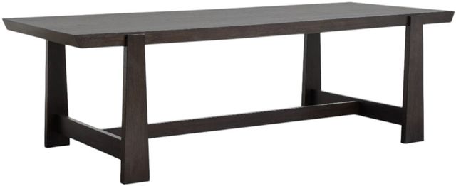 Magnussen Home® Tauren Coffee Bean Trestle Table-0