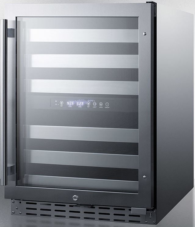 Summit® 24" Stainless Steel Wine Cooler-1