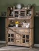 Legacy Classic Vintage Market Barnwood Oak Server with Hutch-1
