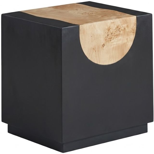 Jaipur Furniture Jairette Black/Natural Side Table-0