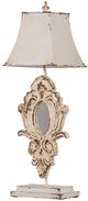 A & B Home Distressed White Table Lamp-1
