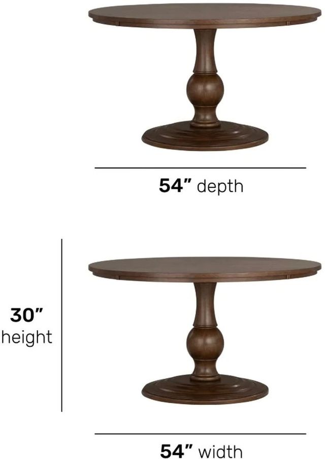 Flexsteel® Bellevue 5-Piece Whiskey Brown Dining Set-2