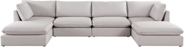 Meridian Furniture Mackenzie 6-Piece Beige Modular Sectional Set-1