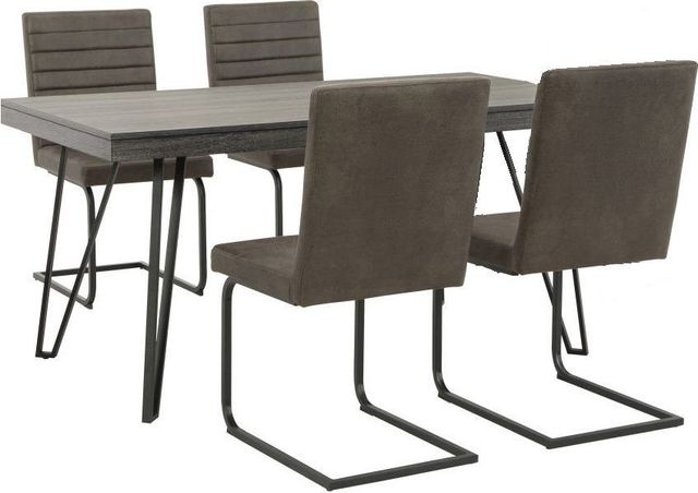 Signature Design by Ashley® Strumford 5-Piece Black/Charcoal Dining Set-0