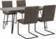 Signature Design by Ashley® Strumford 5-Piece Black/Charcoal Dining Set-0