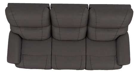 La-Z-Boy® Trouper Walnut Leather Manual Reclining Sofa