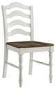 Elements International Vesta 5-Piece Brown/White Dining Set-1