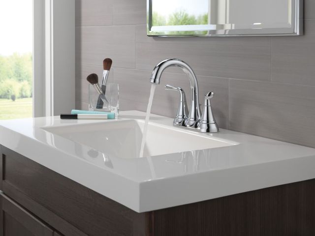 Delta Kayra® Chrome 2-Handle Tract-Pack Centerset Bathroom Faucet-2