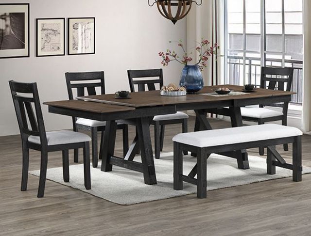 Crown Mark Maribelle Wheat Charcoal Bench-1