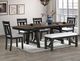 Crown Mark Maribelle Wheat Charcoal Bench-1