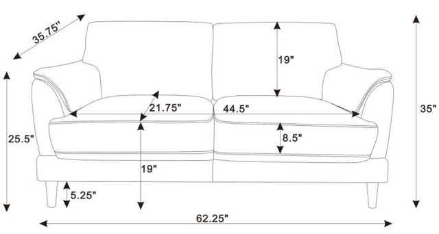 Coaster® Selma 2-Piece Rust Living Room Seating Set-13
