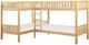 Mazin Furniture Bartly Natural Pine Twin Corner Bunk Bed-0