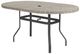 Homecrest™ Outdoor Living Customizable Shadow Rock Aluminum/Stone Oval Outdoor Balcony Table-0