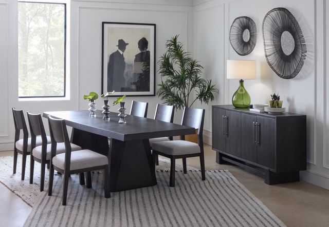 Magnussen Home® Tauren Coffee Bean Brown Double Pedestal Dining Table-1