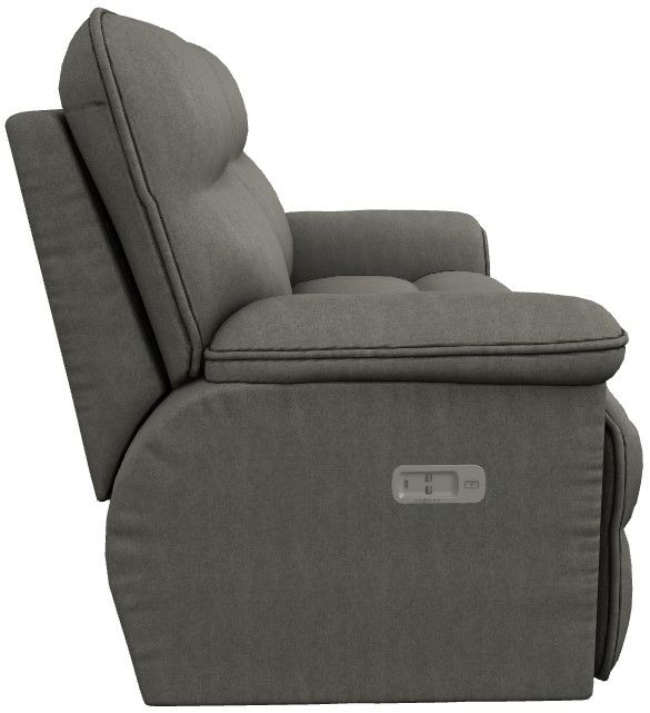 La-Z-Boy® Jay Flannel Power Reclining Loveseat with Headrest-2