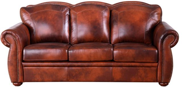 Leather Italia™ Cambria Arizona Brown Sofa-1