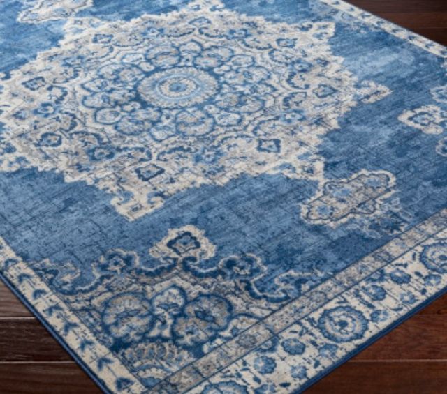 Surya Monaco Denim/Silver Gray 4'x6' Area Rug-2