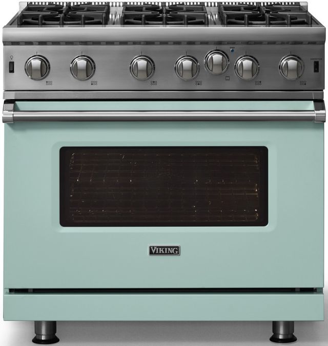 Viking® 5 Series 36" Splash Pro Style Liquid Propane Gas Range-3