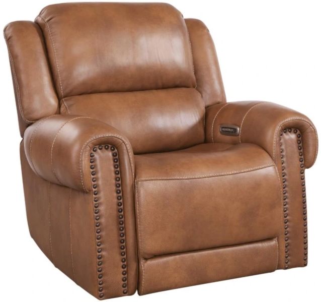 Corinthian Furniture Cordoba Cognac Power Recliner with Power Headrest -0