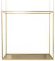 A & B Home Gold Rectangular Iron Stand with Chains-1