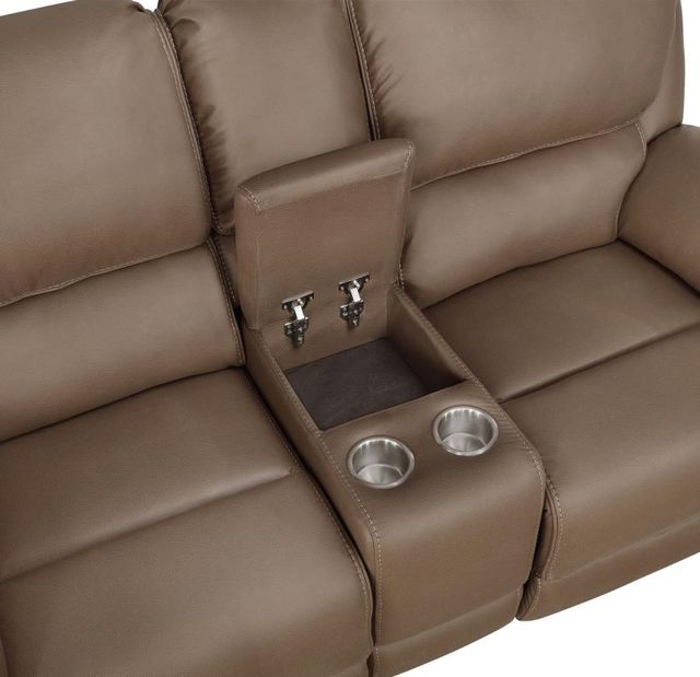 Coaster® Breton 2-Piece Mocha Brown Reclining Living Room Set-3