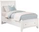 Vaughan-Bassett Bonanza White Full Sleigh Storage Bed-0