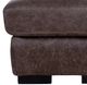 Luke Home Nora Customizable Leather Ottoman-1