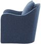 Olliix by Madison Park Navy Brianne Slub Weave Wide Seat Swivel Arm Chair-2
