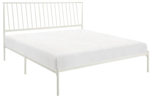 Homelegance® Augusta White Eastern King Platform Bed-0