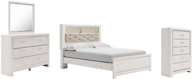 Signature Design by Ashley® Altyra 4-Piece White Queen Bookcase Bed Set-0