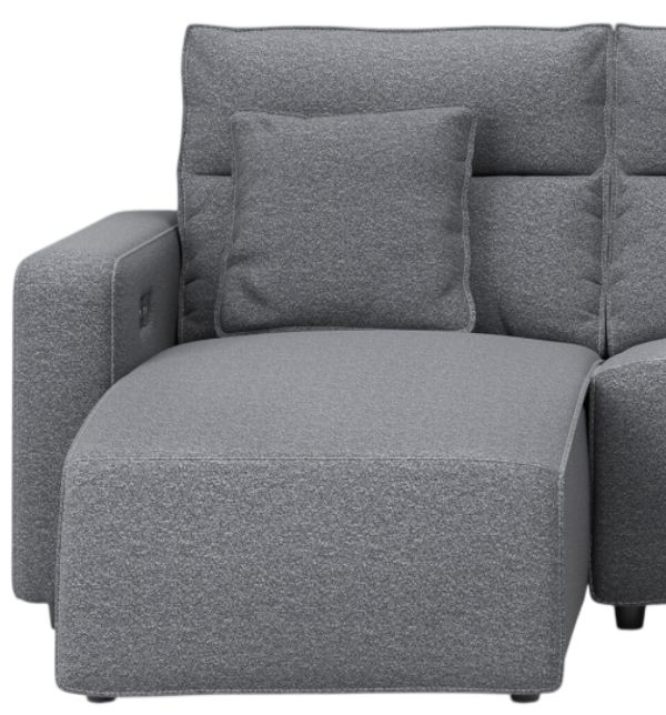 Signature Design by Ashley® Modmax II 3-Piece Pepper/Salt Power Reclining Left-Arm Facing Sectional and Chaise-1