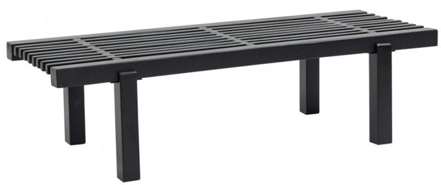 Meridian Furniture Naya Green/Black Bench with Cushion-2