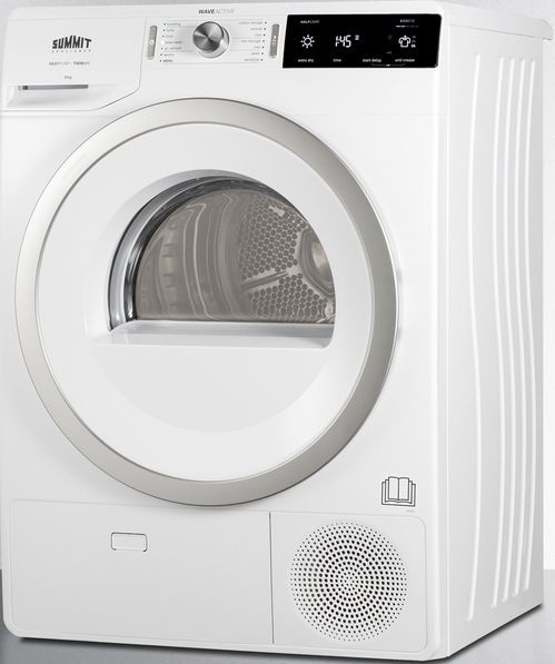 Summit® White Electric Laundry Center, 2.3 Cu. Ft. Washer, 3.9 Cu. Ft. Heat Pump Dryer-2