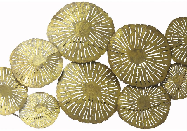 Moe's Home Collection Gold Large Circles Wall Decor-2