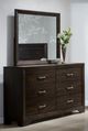 Bernards Asheville Dark Brown Mango Mirror-1