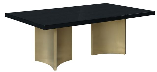 Meridian Furniture Immerse Black/Gold Dining Table-1