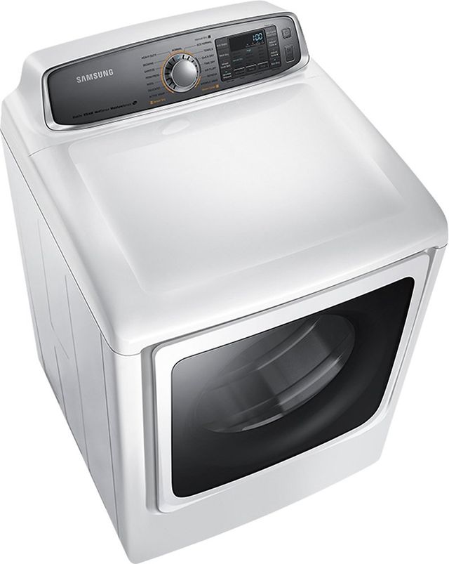 Samsung 9000 Series 9.5 Cu. Ft. White Front Load Electric Dryer-4