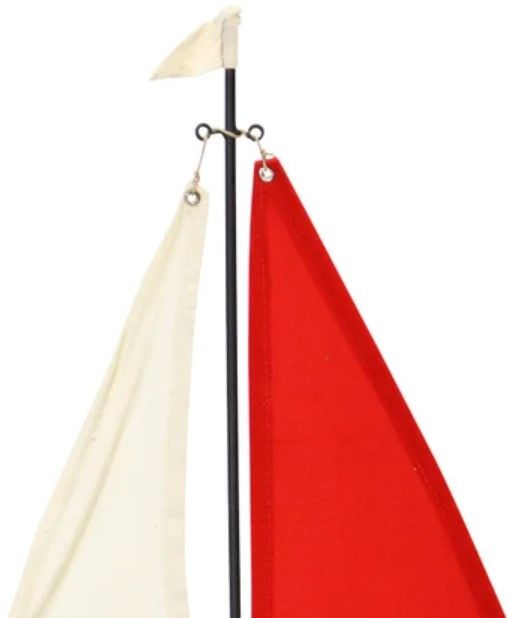 Stylecraft Nautical Red Sail Boat Canvas-1