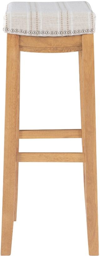 Linon Claridge Rustic Brown Bar Stool-4