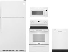 Whirlpool® 4 Piece White Kitchen Package