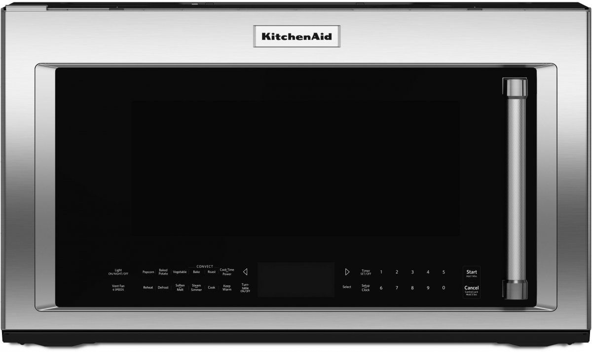 KitchenAid 1.9 Cu. Ft. Stainless Steel Over The Range Microwave Hood Combination Bekins Grand Rapids and Grand Haven MI