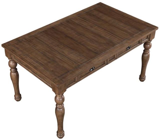 Steve Silver Co. Joanna 7-Piece Caramel/Oatmeal Dining Table Set-2