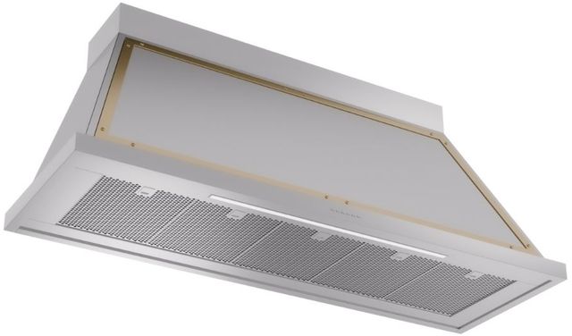 Ilve® Nostalgie II Noblesse 60" Stainless Steel Wall Mounted Range Hood with Brass Trim-1