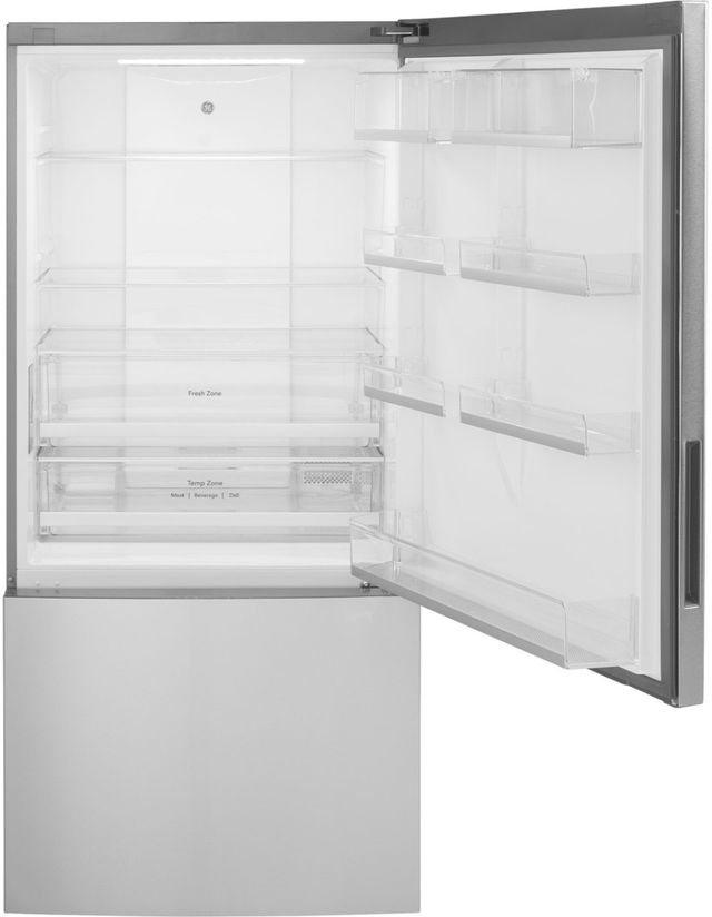 GE® 17.7 Cu. Ft. Fingerprint Resistant Stainless Steel Counter Depth Bottom Freezer Refrigerator-1