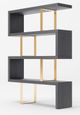 VIG Furniture Modrest Maze Gold Bookcase-1